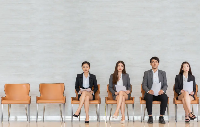 People Waiting for Job Interview